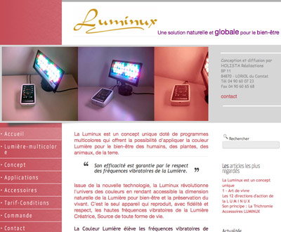 Luminux - Bien-être par les couleurs